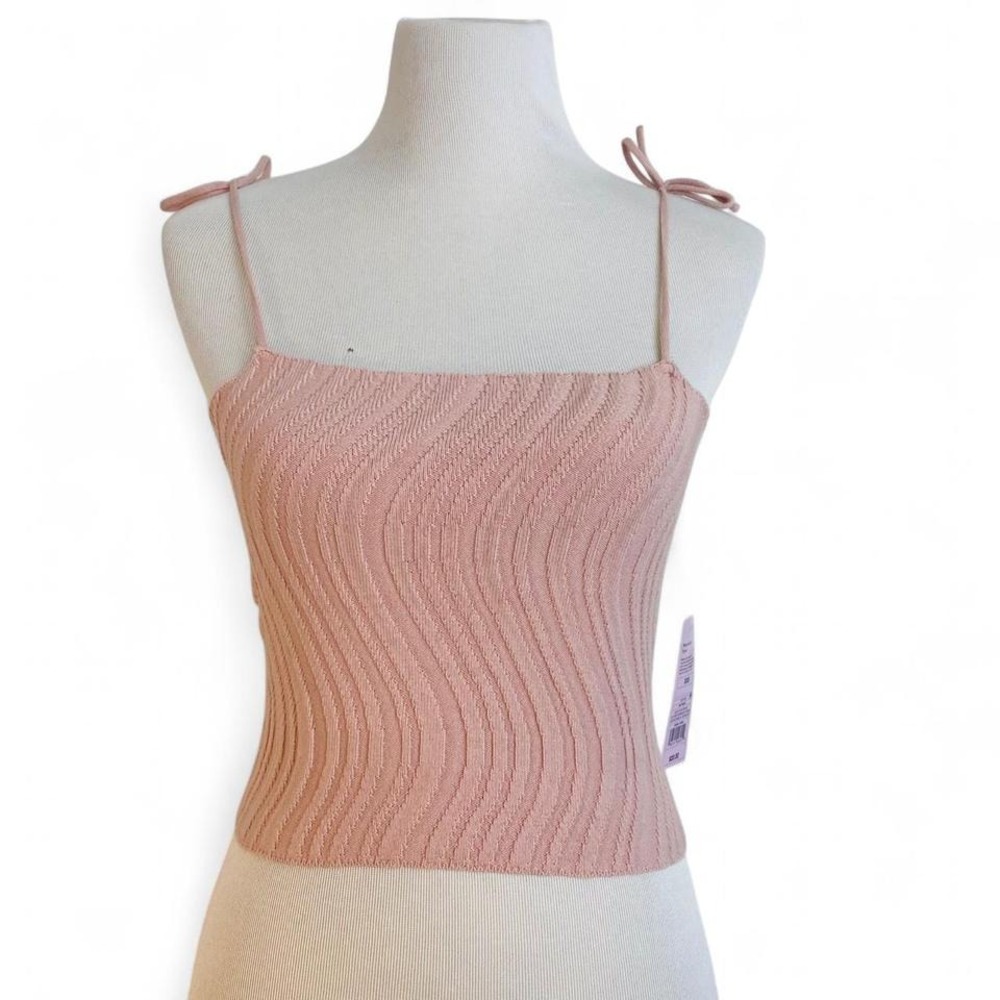 Crop‎ tank, super soft, stretchy NWT rose pink womens juniors Wild Fable